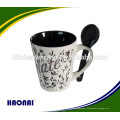 tea mug with spoon ceramic